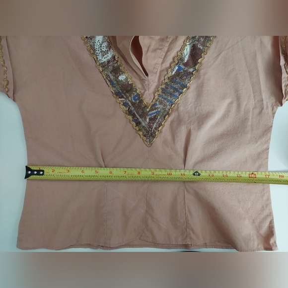 Vintage Mocha Color "Patio Set" Top And Skirt - Picture 13 of 15